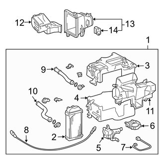 Toyota OE - Air Conditioner & Heater - Heater Components