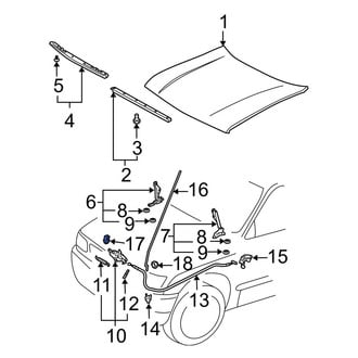 Toyota OE - Hood Prop Rod Retainer