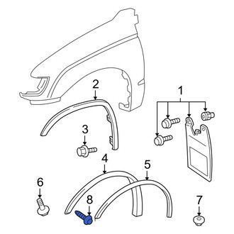Toyota OE - Front Fender Flare Clip