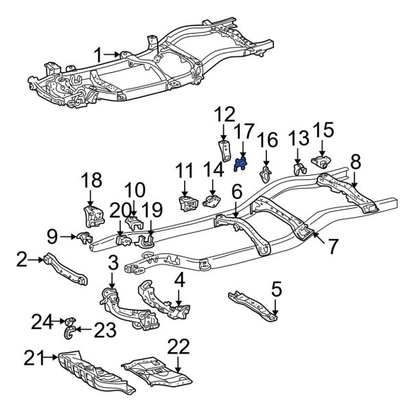 Chassis Frame Reinforcement Bracket