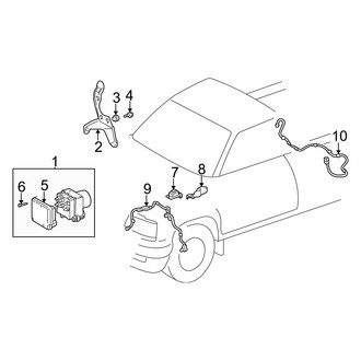 Toyota OE - Electrical - ABS Components (4-Wheel ABS)