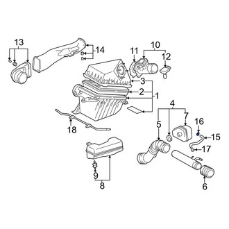 Toyota OE - Right PCV Valve Hose Clamp