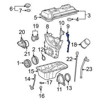 Toyota OE - Right Engine Timing Cover Gasket