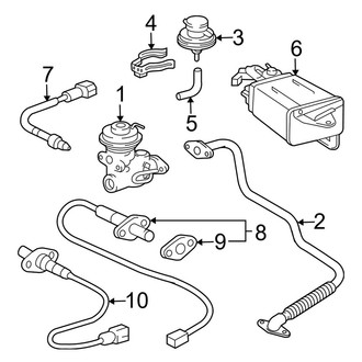 Toyota OE - Emission System - Emission Components (3.4L)