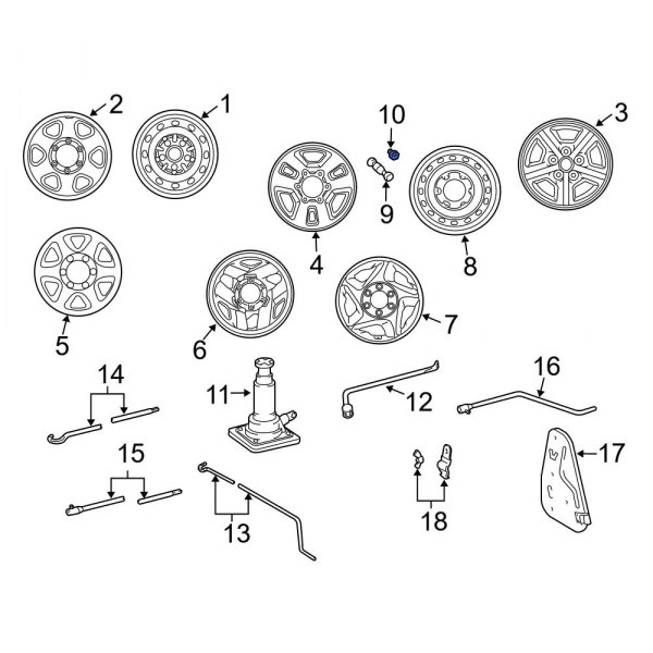 Wheel Lug Nut