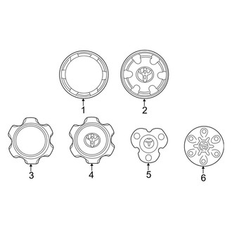 Toyota OE - Wheels - Covers & Trim (4WD)