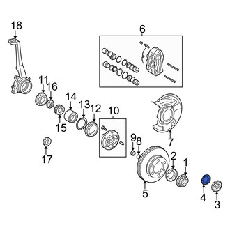 Toyota OE - Wheel Bearing Dust Cap Seal