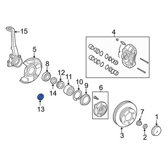 Toyota OE - Front Wheel Bearing Spacer