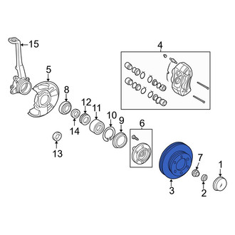 Toyota OE - Front Disc Brake Rotor