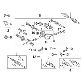 2001 Toyota Tacoma OEM Driveline & Axle Parts | Hubs — CARiD.com