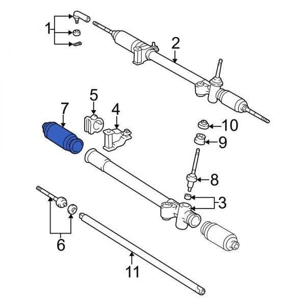 Rack and Pinion Bellows