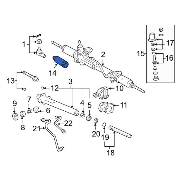 Rack and Pinion Bellows