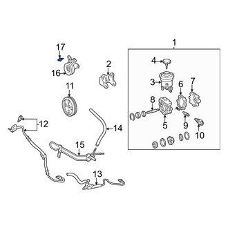 Toyota OE - Accessory Drive Belt Idler Pulley Bolt