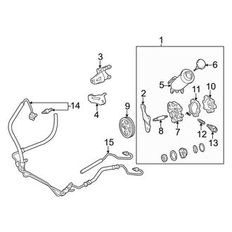 Toyota OE - Steering Gear & Linkage - Pump & Hoses (Power Steering), (3.4L Power Steering)