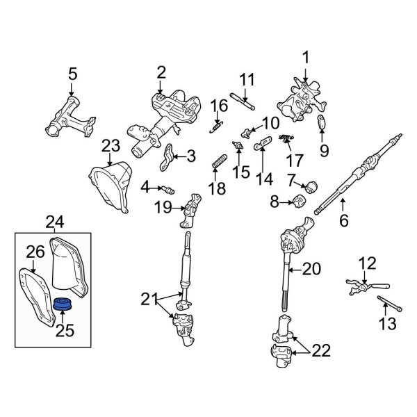 Steering Coupling Boot Seal