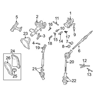 Toyota OE - Steering Column Assembly (Floor Shift, With Tilt), (Automatic Tr)