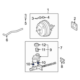 Toyota OE - Brake Master Cylinder Reservoir Gasket