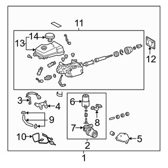 Toyota OE - Cab - Components on Dash Panel (With Stability Control)