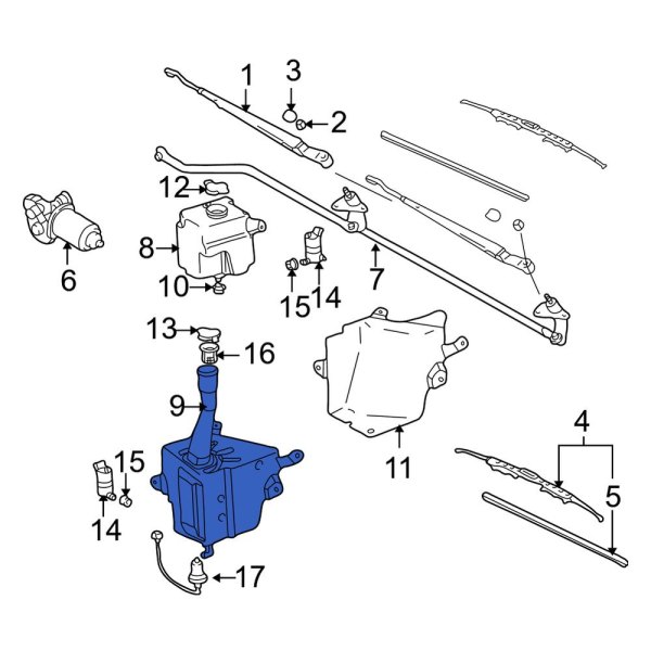 Washer Fluid Reservoir