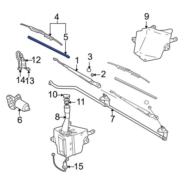 Windshield Wiper Blade Refill