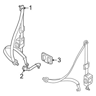 Toyota OE - Restraint Systems - Rear Seat Belts