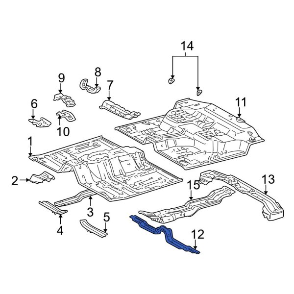 Floor Pan Crossmember