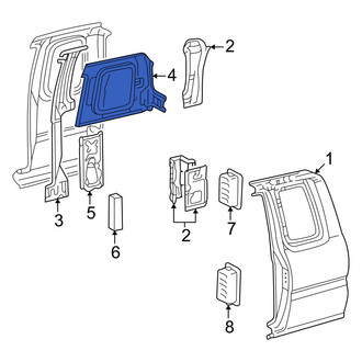 Toyota OE - Left Upper Inner Uniside