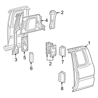 Toyota OE - Cab - Side Panel & Components (Base / Limited / Pre Runner / SR5 Xtracab)