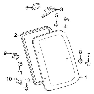 Toyota OE - Cab - Side Glass (Base / Limited / Pre Runner / SR5 Xtracab)