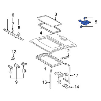 Toyota OE - Sunroof Handle