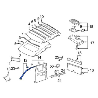 Toyota OE - Left Body A-Pillar Trim Panel