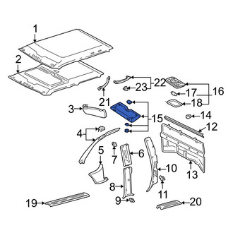 Toyota OE - Sunroof Cover