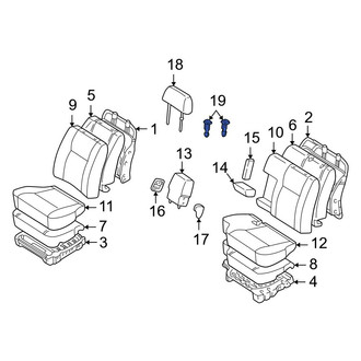 Toyota OE - Front Headrest Guide