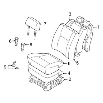 Toyota OE - Seats & Tracks - Front Seat Components (Bucket Seat)