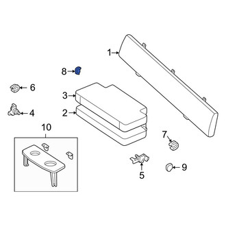 Toyota OE - Rear Right Lower Seat Hinge Cover