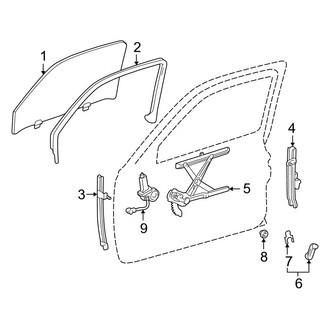 Toyota OE - Front Door - Glass & Hardware