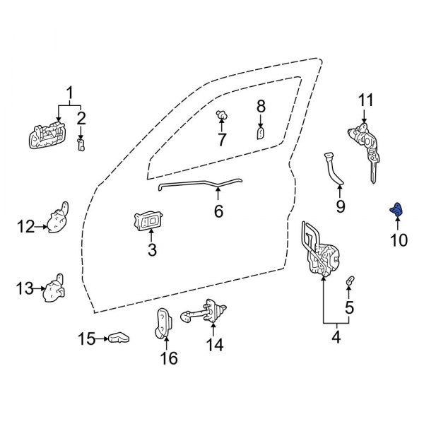 Door Lock Striker Plate