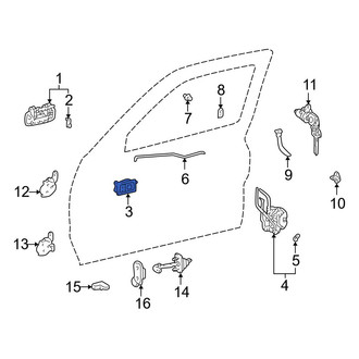 Toyota OE - Front Left Inner Interior Door Handle