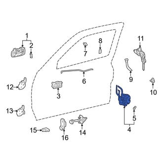 Toyota OE - Front Left Door Latch Assembly