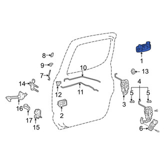 Toyota OE - Rear Right Outer Exterior Door Handle