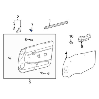 Toyota OE - Front Door Trim Molding Clip