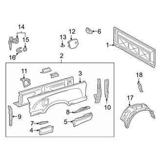 Toyota OE - Pick Up Box - Front & Side Panels