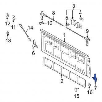 Toyota Tacoma Trunk & Tailgate Hinges — CARID.com