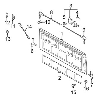 Toyota OE - Pick Up Box - Tail Gate (Double Cab)