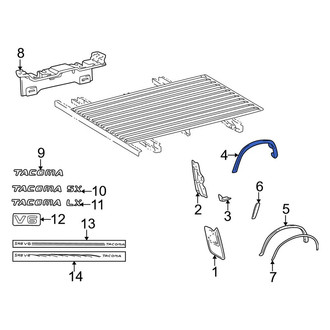 Toyota OE - Rear Right Wheel Arch Molding