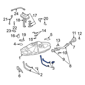 Toyota OE - Rear Fuel Tank Strap