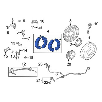 Toyota OE - Rear Drum Brake Shoe