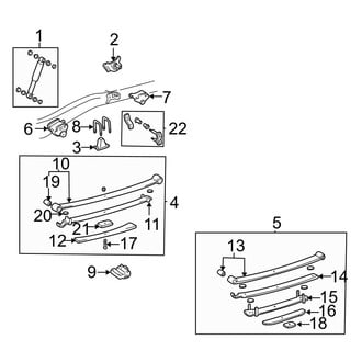 Toyota OE - Rear Suspension - Suspension Components