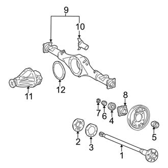 Toyota OE - Rear Suspension - Axle & Differential (4WD)
