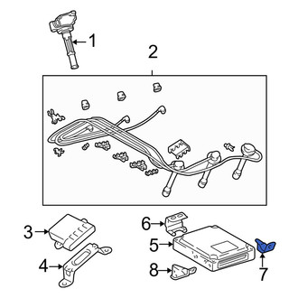 Toyota OE - Right Engine Control Module (ECM) Bracket